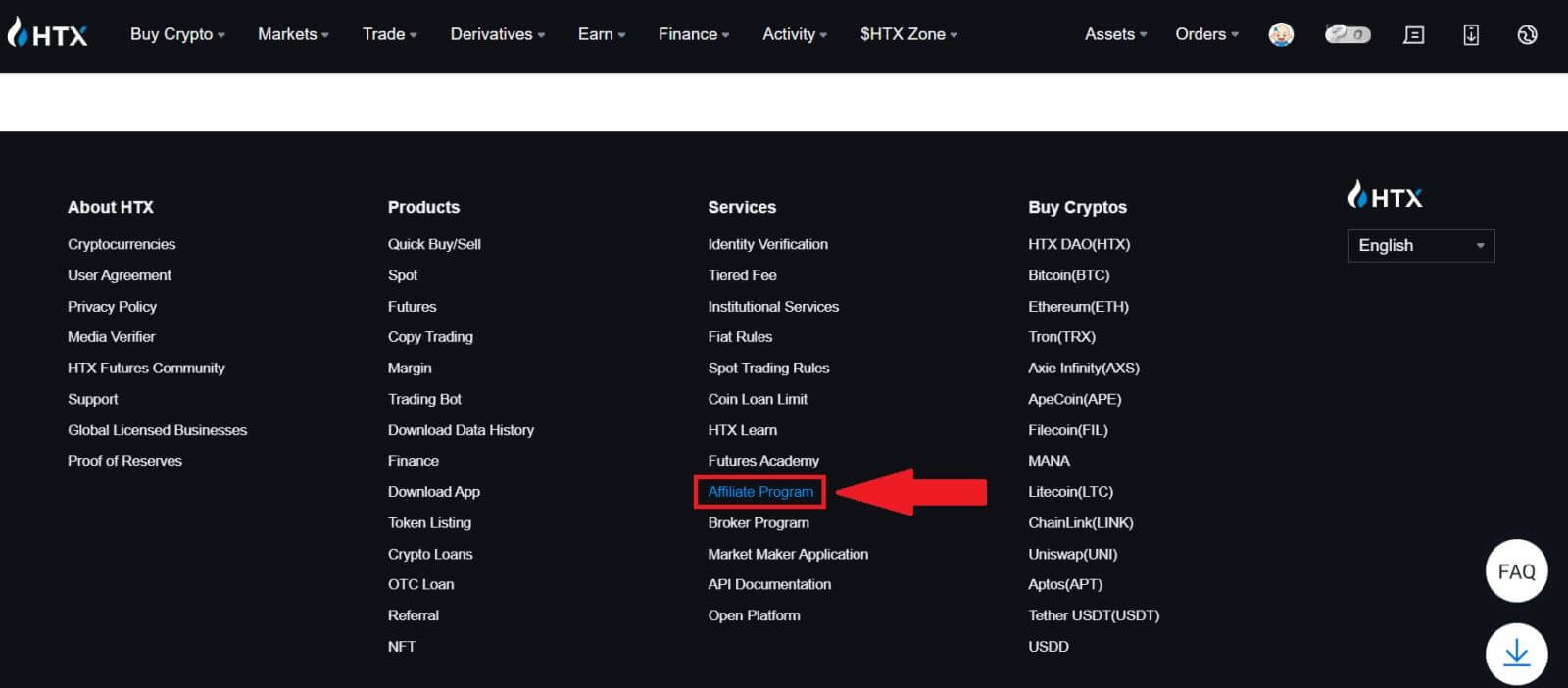 របៀបចូលរួមកម្មវិធីសម្ព័ន្ធ និងក្លាយជាដៃគូរនៅលើ HTX របៀបចូលរួមកម្មវិធីសម្ព័ន្ធ និងក្លាយជាដៃគូរនៅលើ HTX