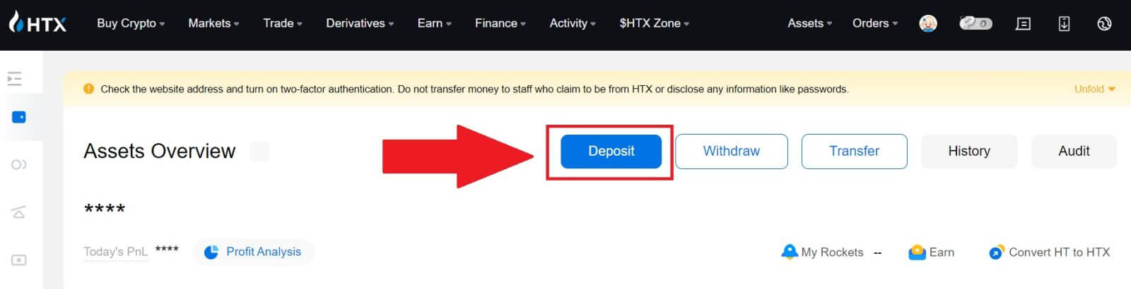How to Login and Deposit on HTX
