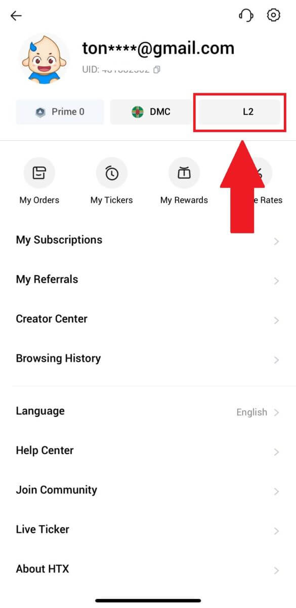 Account verifiëren op HTX Account verifiëren op HTX